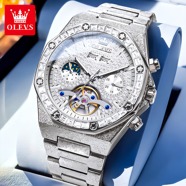OLEVS 9805 Men's Fashion Casual Mechanical Wristwatch