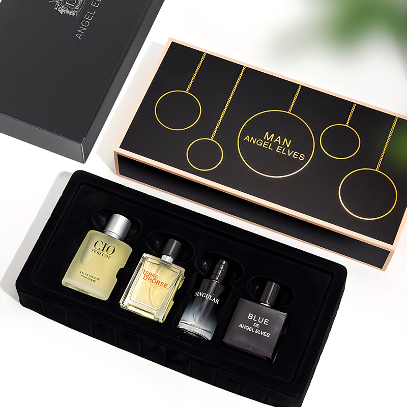 Man Angel Elves - Azure Earth Men's 4-Piece Gift Set