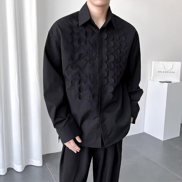 Versei Corrugé Tuxedo Shirt