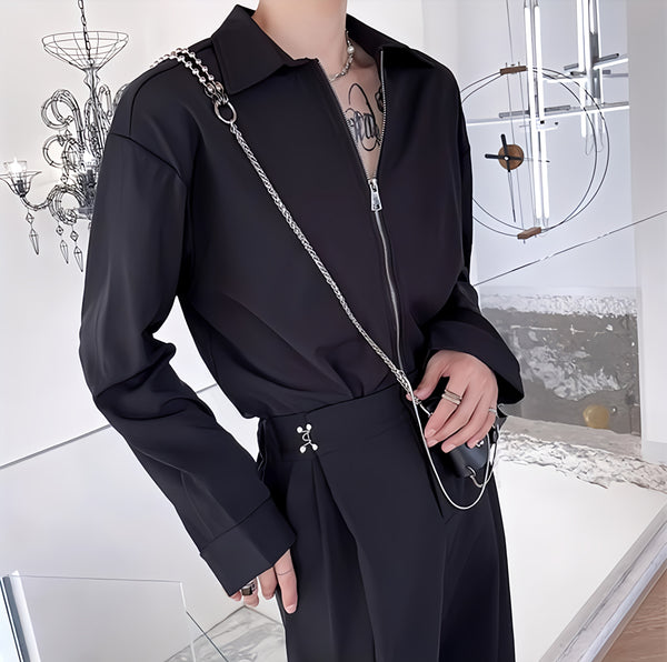 Zipeur Contour-Shoulder Shirt